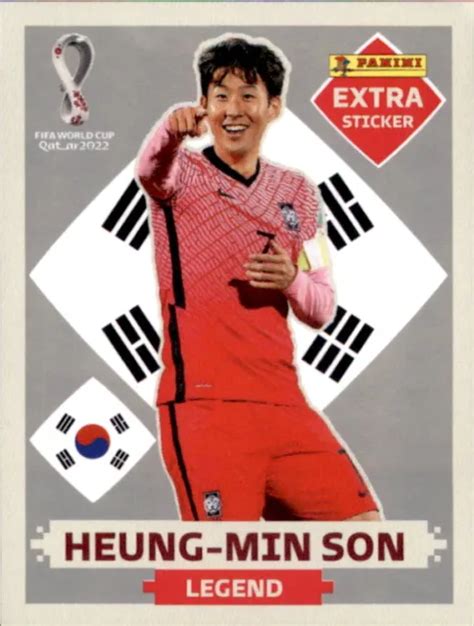 Panini Wm Qatar Extra Sticker Heung Min Son Silver Eur