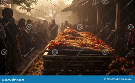 Funeral ceremony in India stock photo. Image of ceremony - 289483364