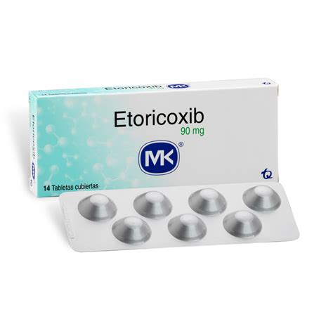 ETORICOXIB 90mg 14 Tabletas MK Droguería Salud Vital