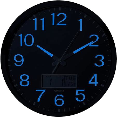 Reloj De Pared Con Luz Nocturna Relojes De Pared Grandes De Cm Con