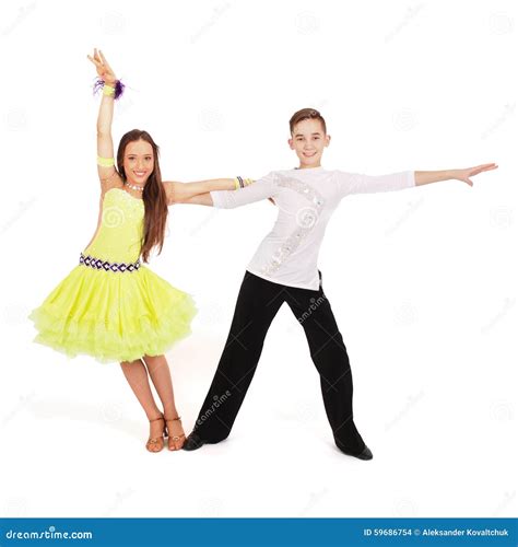 Boy And Girl Dancing Ballet Stock Photo Image Of Girls Beauty 59686754