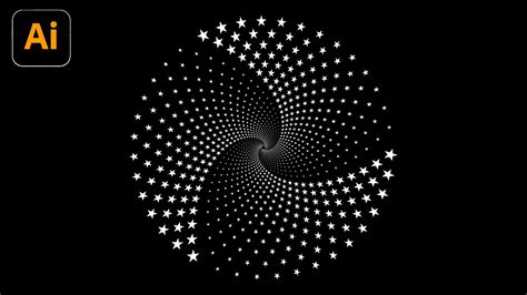 How To Create A Star Dotted Spiral Vortex In Adobe Illustrator