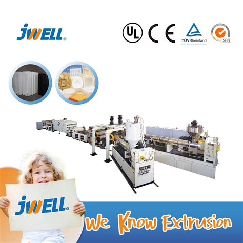 Jwell Pp Ps Evoh Sheet Extrusion Line Plastic Machinery Production