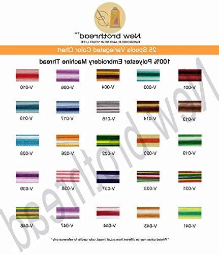 New Brothread 25 Colors Variegated Polyester Embroidery Machine