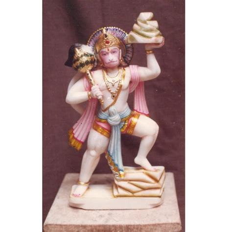 Rajendra Art S White Marble Hanuman Ji Statue For Worship Temple At