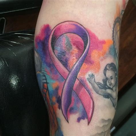 65 Best Cancer Ribbon Tattoo Designs Meanings 2019