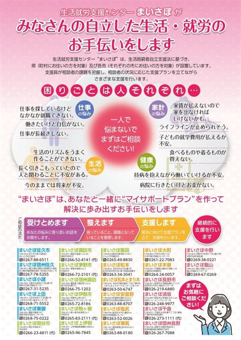 生活困窮者自立支援事業 社会福祉法人長野県社会福祉協議会 ふれあいネット信州