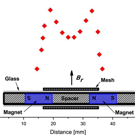 Structure Of The Electrode System With A Radial Component Of A Magnetic