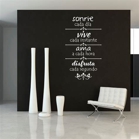 Vinilo Decorativo Para Pared Frase Sonrie Vive Ama 55x95cm 199 00