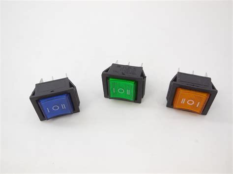 Клавишный (рокерный) ON-OFF-ON двухпозиционный выключатель KCD4 6Pin ...