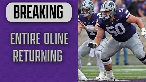 Kansas State Football Will Return Entire Offensive Line In 2023