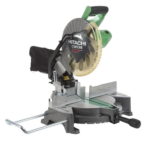 Hitachi 10 In 15 Amp Single Bevel Laser Compound Miter Saw At