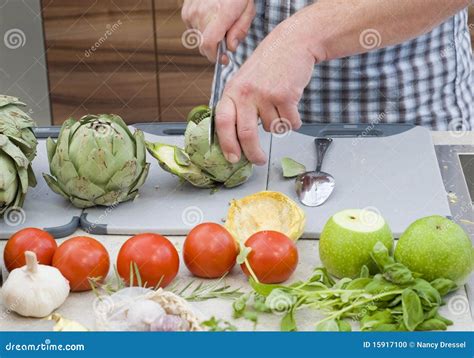 Preparing Vegetables Stock Photo Image Of Ingredients 15917100