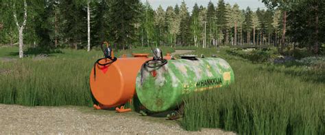 FS22: Hankkija Fuel Tanks v 1.0 containers Mod für Farming Simulator 22