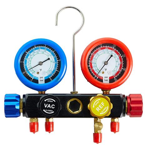 Gauges Lichamp AC R1234YF R134A Gauge Set Works on Car Freon Charging ...