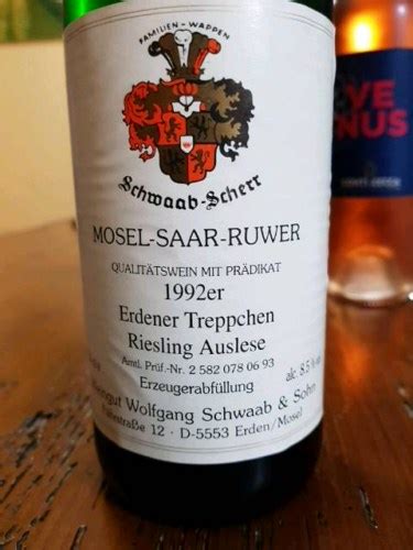 2002 Schwaab Scherr Erdener Treppchen Auslese Riesling Vivino US