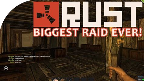 Biggest Raid Ever High Loot Rust Youtube