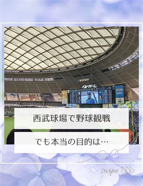 西武球場で野球観戦 でも本当の目的は 郷奈歩のgogoミュージック♪