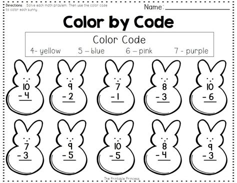 FREEBIE Addition And Subtraction Color By Code Includes Optiona