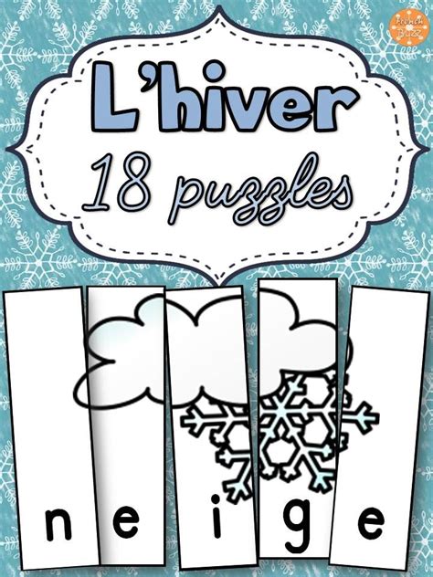 French Winter Puzzles Hiver Casse T Te French Winter French