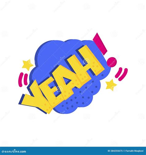 Yeah Bubble Icon Image Stock Vector Illustration Of Conversation