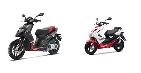 Motorrad Vergleich Aprilia Sr 50 Motard 2019 Vs Yamaha Aerox R 2013