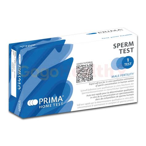 Prima Sperm Test 1 Test Monitors Sperm Concentration Gogohealth