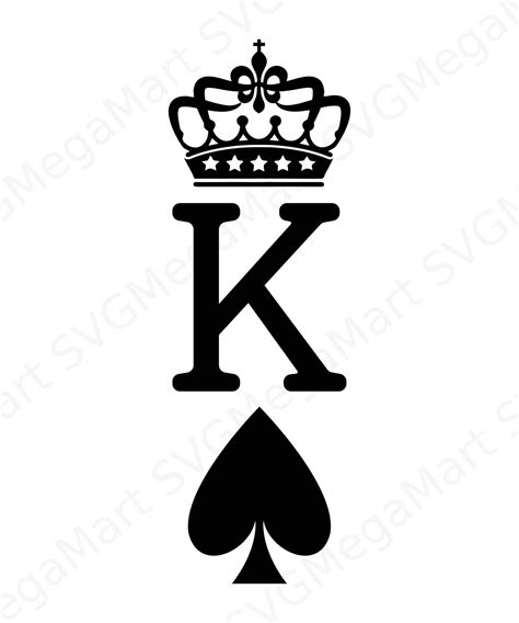 King Of Spades Svg Png Eps Dxf Digital Download Files Etsy