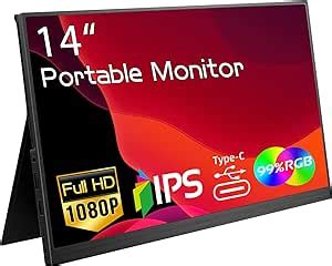 Amazon Kenowa Portable Monitor 14 Inch HDR IPS FHD 1080P HDMI USB