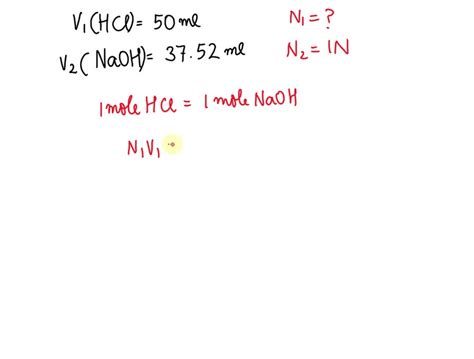 Solved Determining The Normality Of A Sodium Hydroxide Solution Naoh