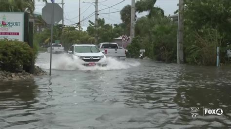 Tropical Storm Eta Brings Flooding To Fort Myers Beach