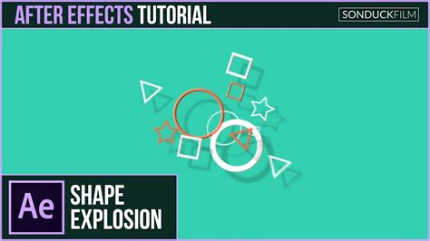 After Effects Tutorial 2D Shape Particle Explosion Motion Graphics