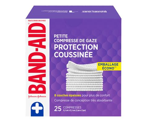 Gauze Pads Small 25 Units Band Aid Adhesive Bandage Jean Coutu