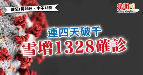 【疫情匯報】連四天破千 雪增1328確診 新型冠狀病毒 國內 2022 01 29 光明日报