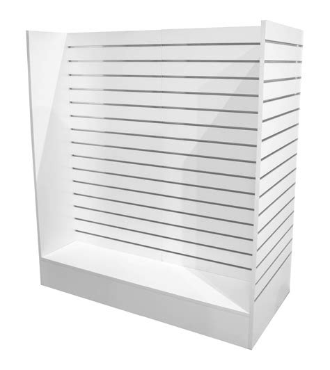 White Gondola Slatwall Unit Free Delivery On All Orders Over