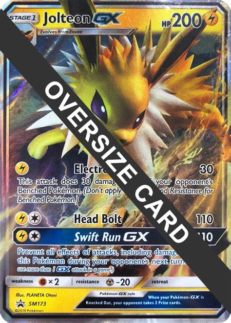 Jolteon Gx Sm173 Sm Black Star Promo Jumbo Cards Pokemon