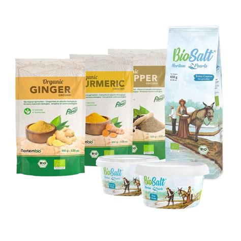 Pack Especial Condimentos Ecológicos Jengibre Ecológico Cúrcuma