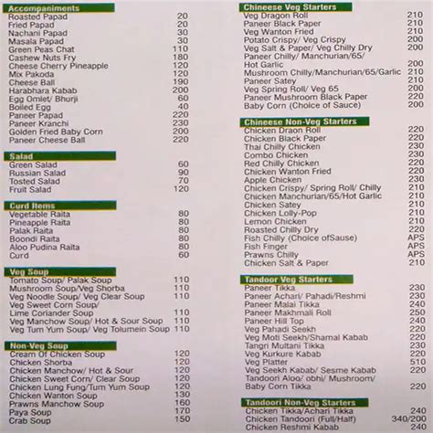 Menu Of Malvan Tadka Kamothe Navi Mumbai