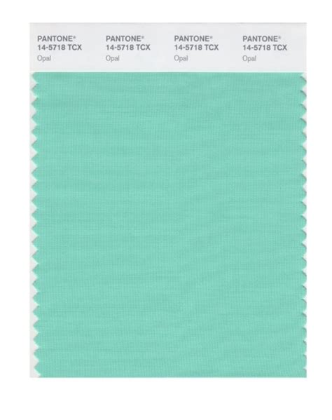 Pantone 14 5718 TCX Swatch Card Opal Design Info