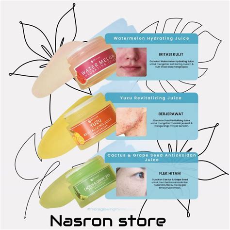 Jual TERBARU MS GLOW JUICE MOISTURIZER YUZU WATERMELON CACTUS