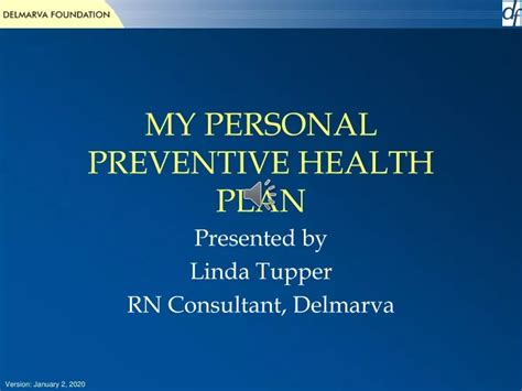 PPT - Take Charge of Your Health: A Preventive Care Plan PowerPoint ... 