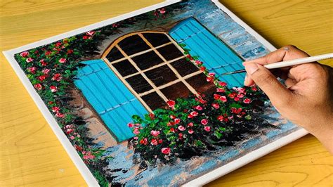 Blooming Window: Acrylic Painting Tutorial - Pintando.org