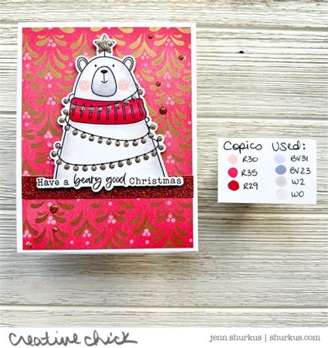 Beary Good Christmas Honey Bee Stamps Creative Chick