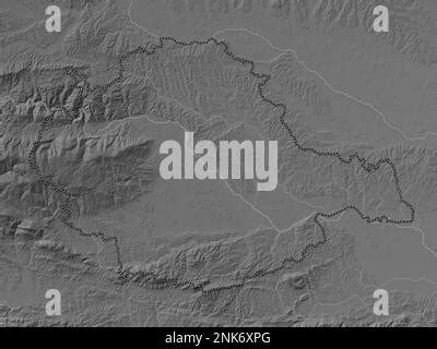 Podravska Statistical Region Of Slovenia Grayscale Elevation Map With