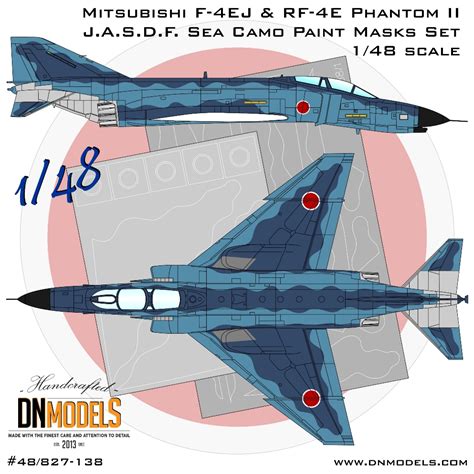 Mitsubishi F Ej And Rf E Phantom Ii J A S D F Sea Camo Paint Masks