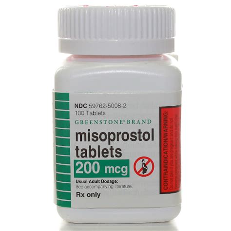 Misoprostol 200 mcg PER TABLET