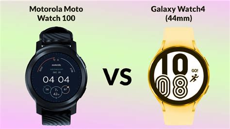 Motorola Moto Watch 100 Vs Samsung Galaxy Watch4 Youtube