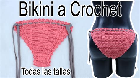 Bikini A Crochet Todas Las Tallas F Cil Y R Pido Youtube