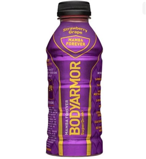 4 Kobe Bryant Body Armor Drink Mamba Forever Case Strawberry Etsy