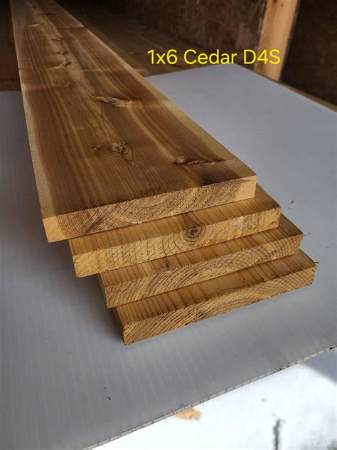 1x6x14 Cedar D3s Haliburton Lumber